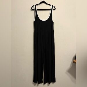 Cider Black and White Jumpsuit